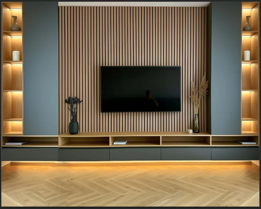 Feature Wall & Lighting — Renovation 786 Dubai