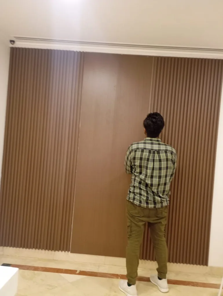 Feature Wall & Lighting — Renovation 786 Dubai